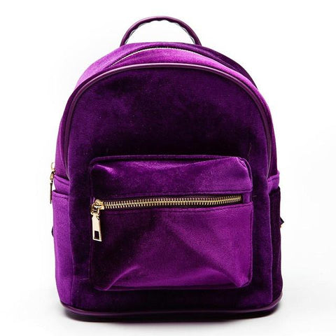 Velvet Backpacks for Women